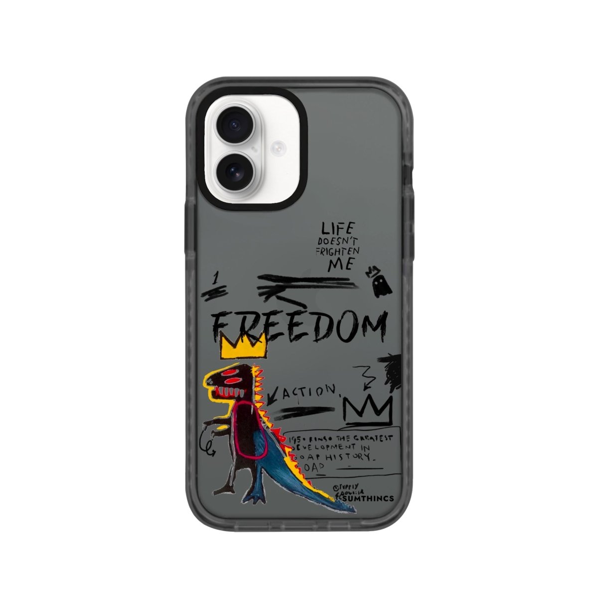 iPhone 16 Freedom Procase Şeffaf Telefon Kılıfı Antrasit - SUMTHINCS