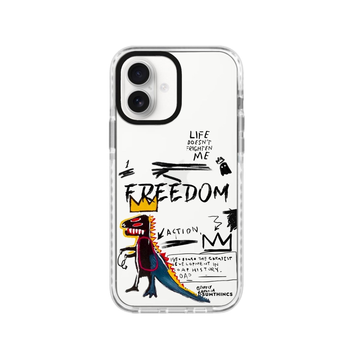 iPhone 16 Freedom Procase Şeffaf Telefon Kılıfı Beyaz Şeffaf - SUMTHINCS