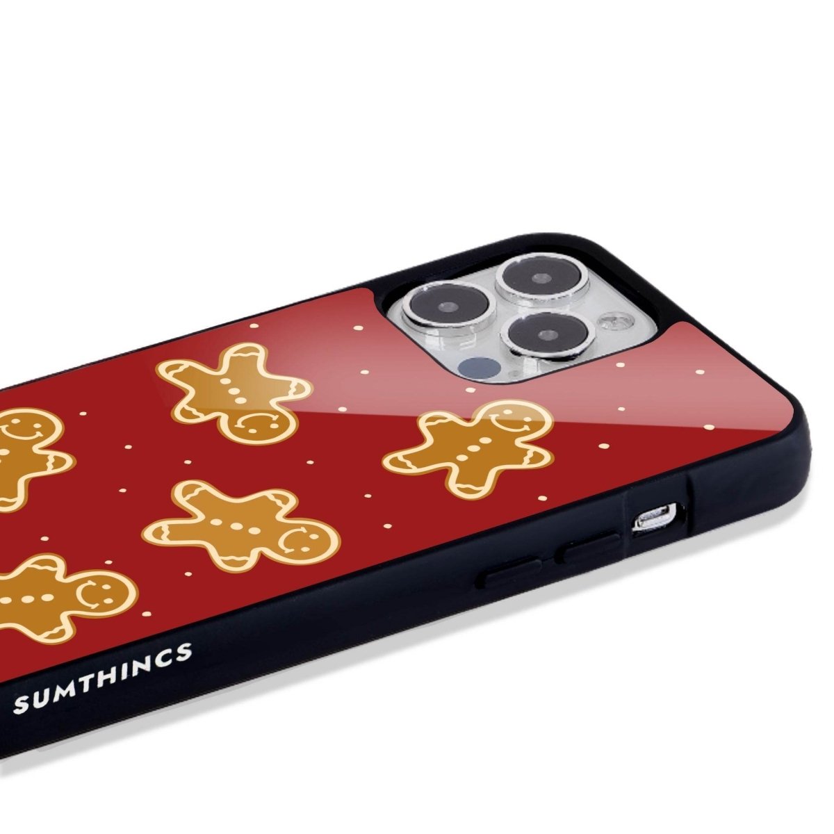 iPhone 16 Gingerbread Man Glossy Cam Telefon Kılıfı - SUMTHINCS