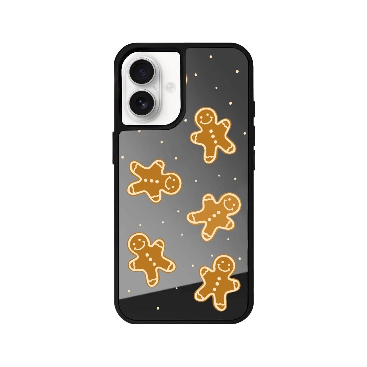 iPhone 16 Gingerbread Man Mirror Aynalı Telefon Kılıfı Antrasit - SUMTHINCS