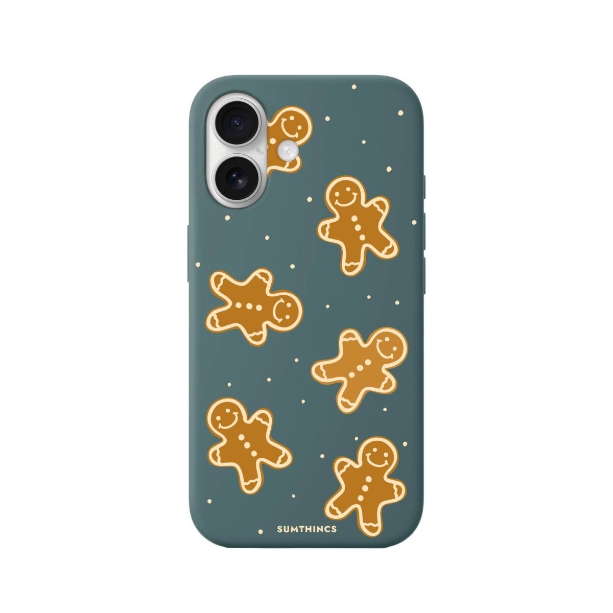 iPhone 16 Gingerbread Man Premium Telefon Kılıfı Kaktüs Yeşili - SUMTHINCS