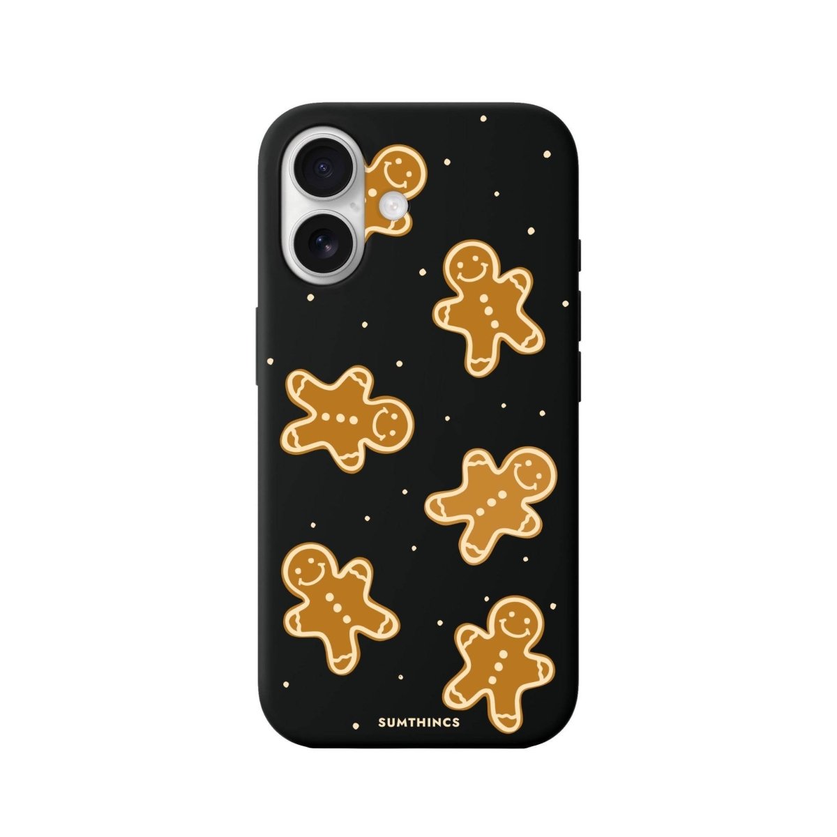 iPhone 16 Gingerbread Man Premium Telefon Kılıfı Siyah - SUMTHINCS