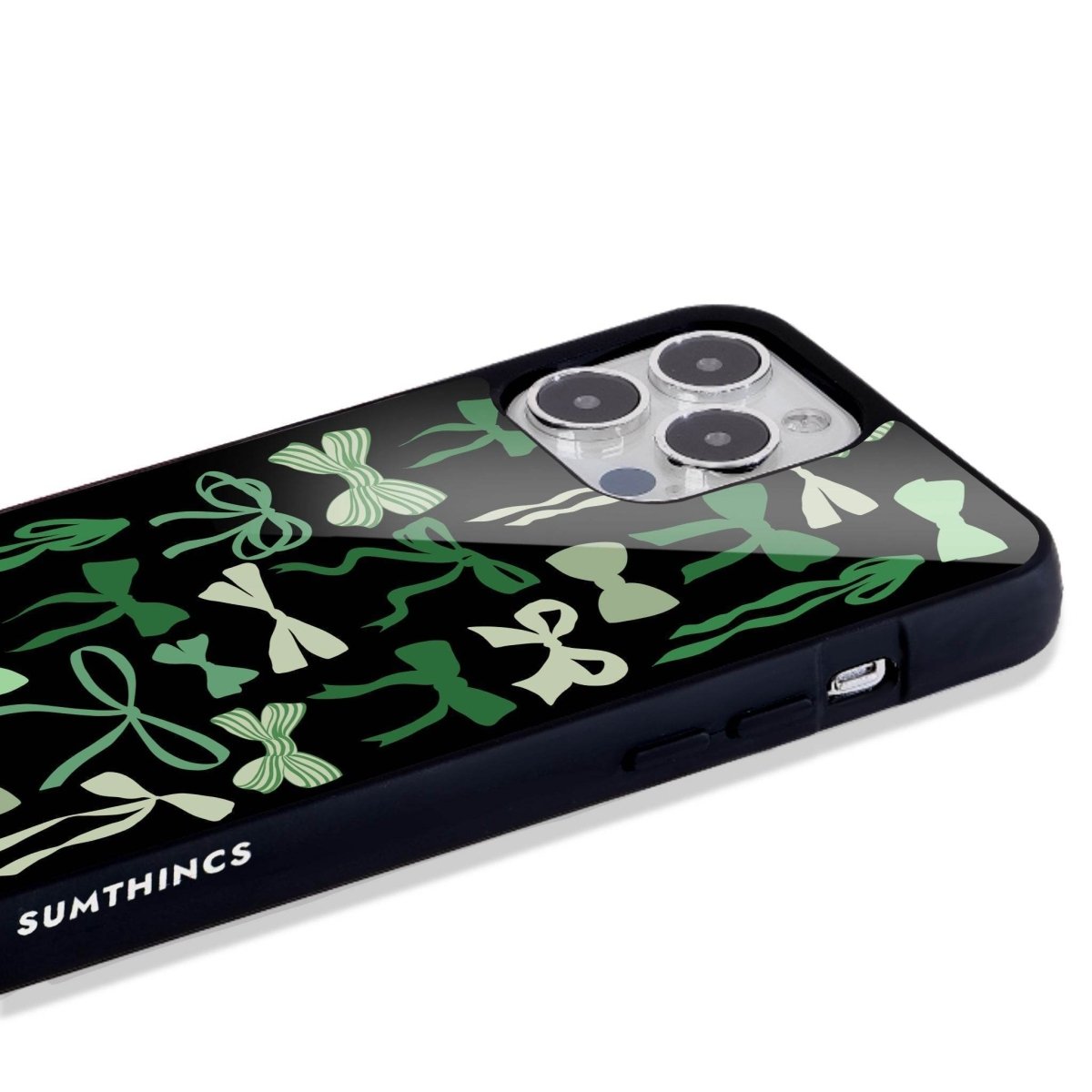 iPhone 16 Green Garland Glossy Cam Telefon Kılıfı - SUMTHINCS