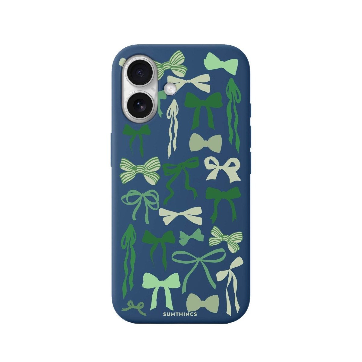 iPhone 16 Green Garland Premium Telefon Kılıfı Pasifik Mavi - SUMTHINCS