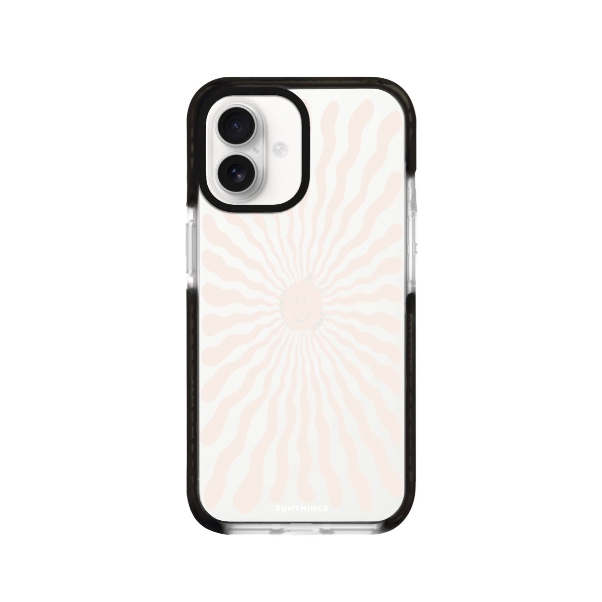 iPhone 16 Happy Little Sun Procase Şeffaf Telefon Kılıfı Siyah Şeffaf - SUMTHINCS