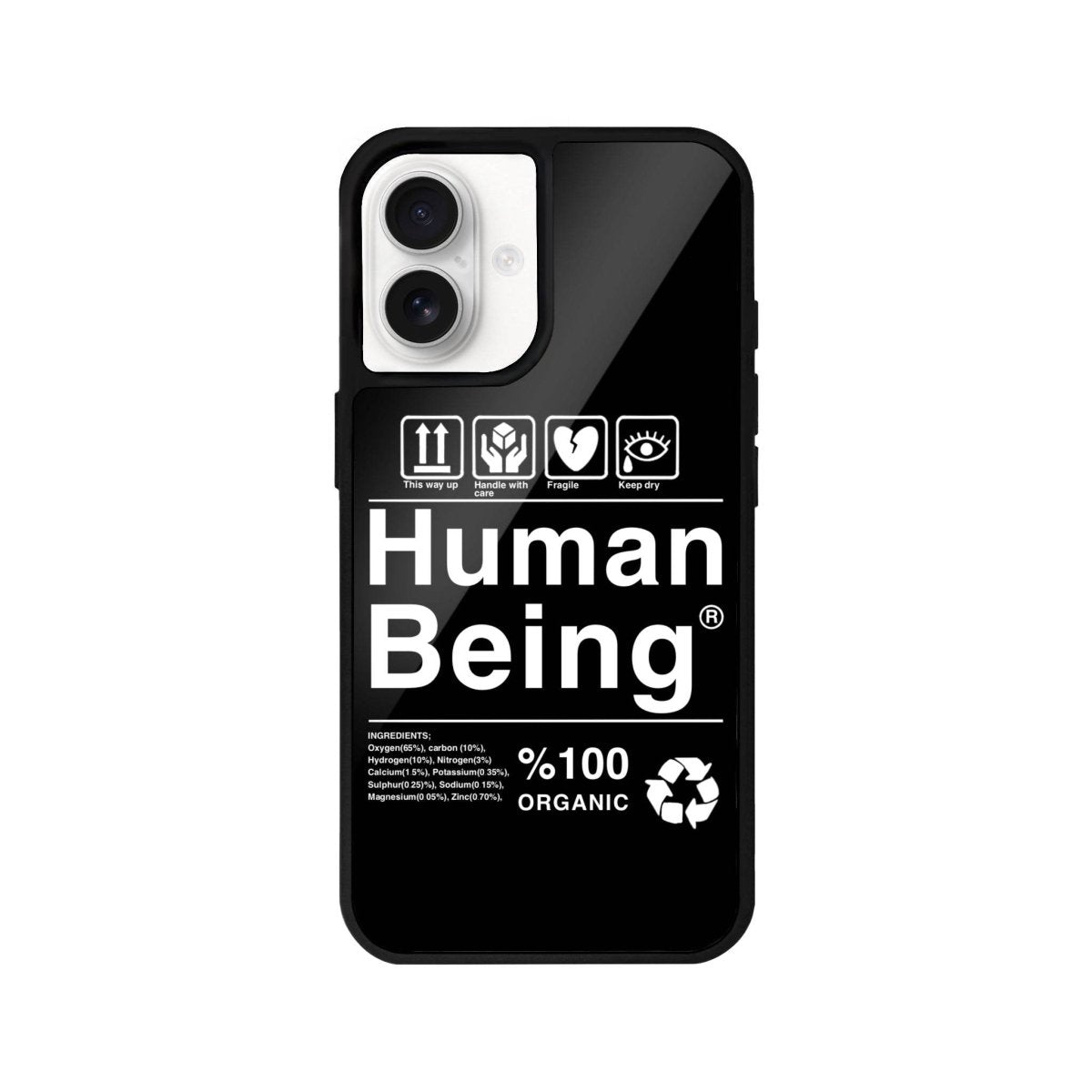 iPhone 16 Human Being Glossy Cam Telefon Kılıfı - SUMTHINCS