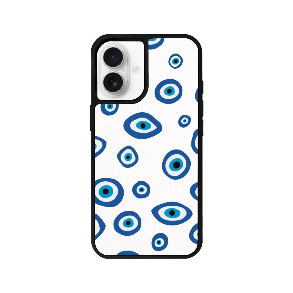 iPhone 16 I See You Leather Vegan Deri Telefon Kılıfı Beyaz - SUMTHINCS