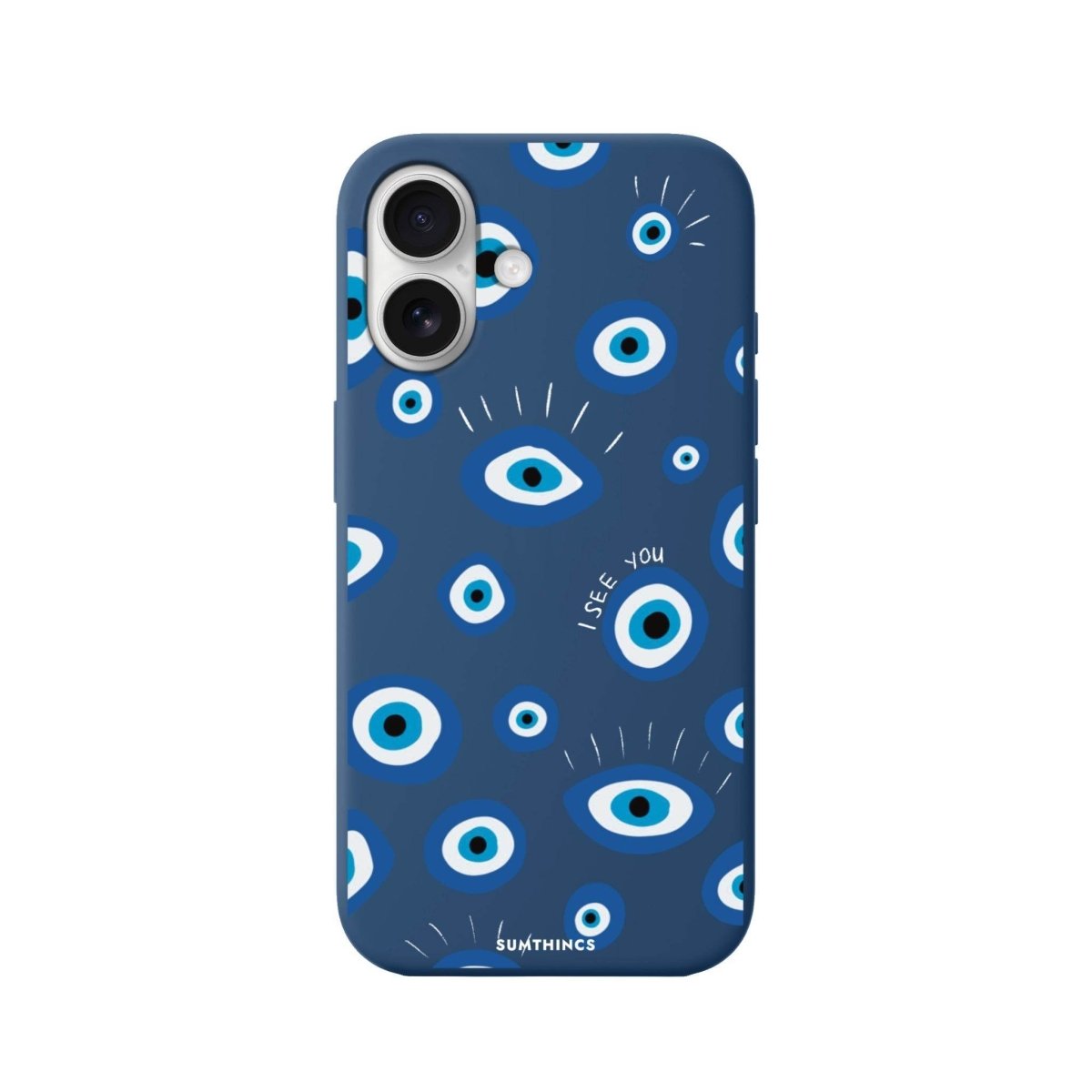 iPhone 16 I See You Premium Telefon Kılıfı Pasifik Mavi - SUMTHINCS