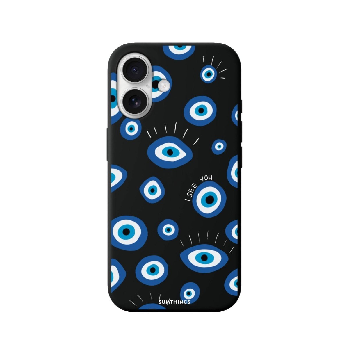 iPhone 16 I See You Premium Telefon Kılıfı Siyah - SUMTHINCS