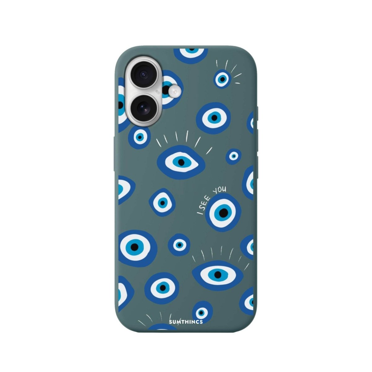 iPhone 16 I See You Premium Telefon Kılıfı Kaktüs Yeşili - SUMTHINCS