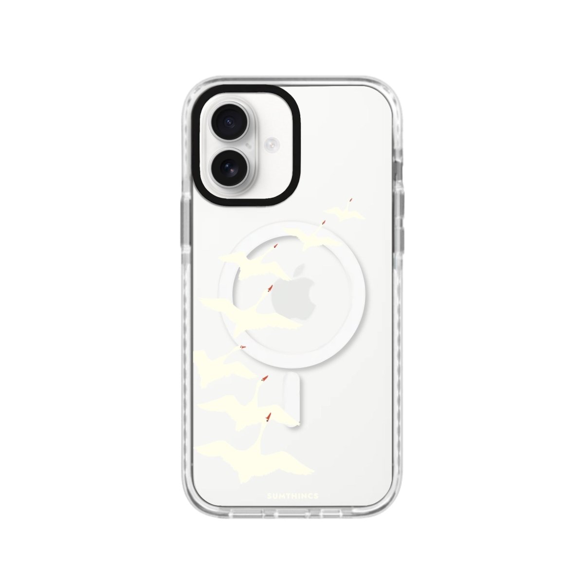 iPhone 16 Journey Magsafe Procase Şeffaf Telefon Kılıfı Beyaz Şeffaf - SUMTHINCS