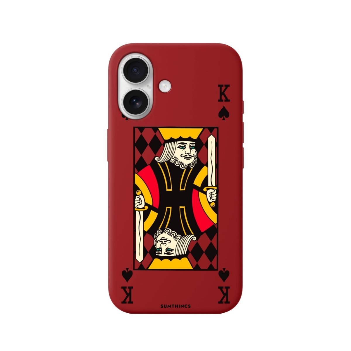 iPhone 16 King Premium Telefon Kılıfı Kırmızı - SUMTHINCS