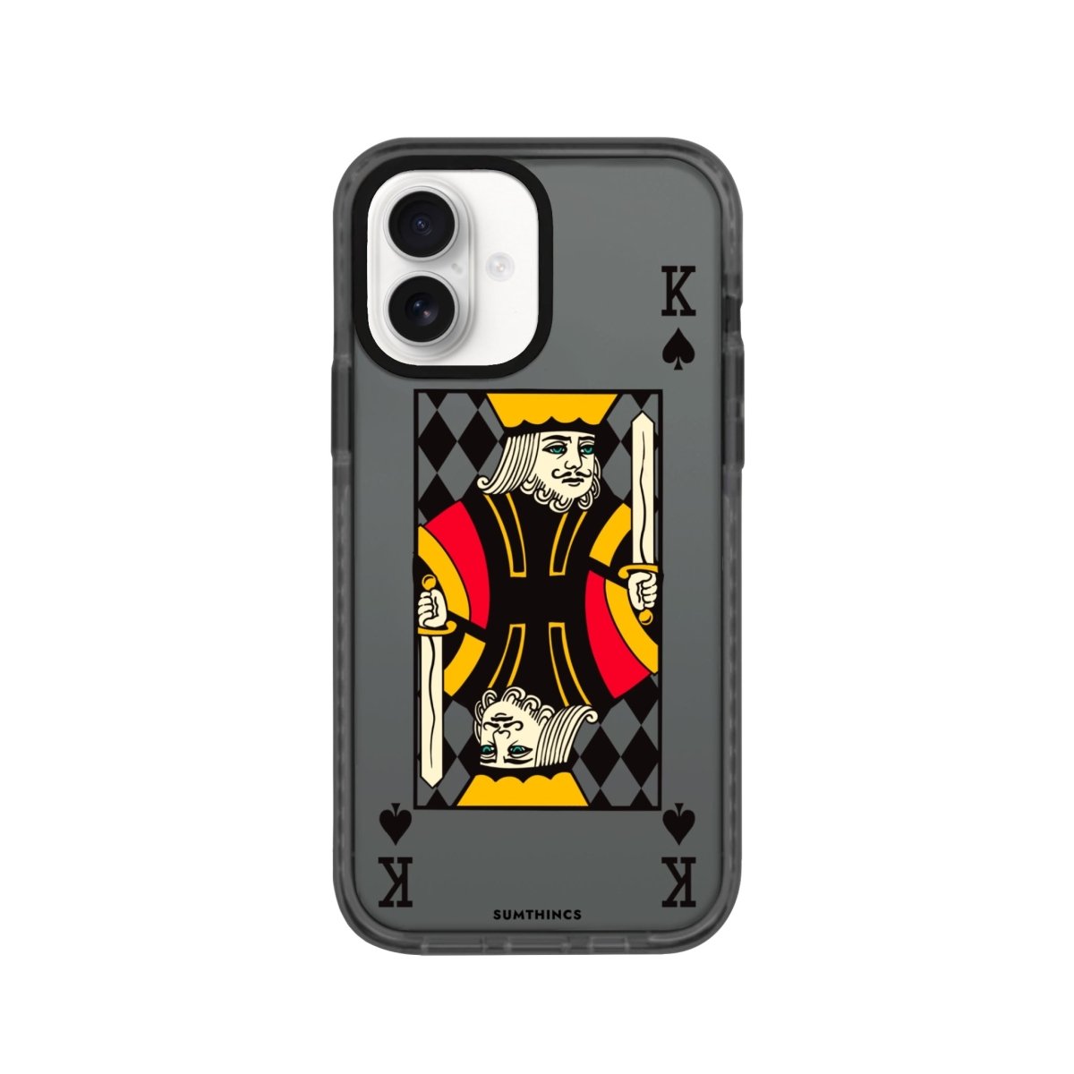 iPhone 16 King Procase Şeffaf Telefon Kılıfı Antrasit - SUMTHINCS