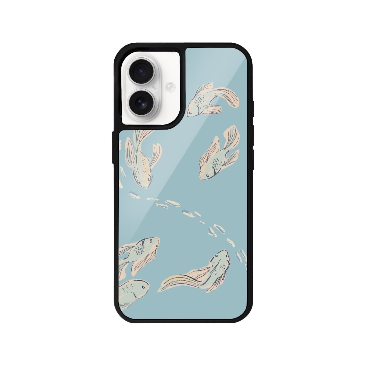 iPhone 16 Koi Fish Glossy Cam Telefon Kılıfı - SUMTHINCS
