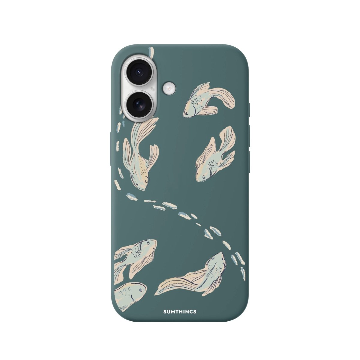 iPhone 16 Koi Fish Premium Telefon Kılıfı Kaktüs Yeşili - SUMTHINCS