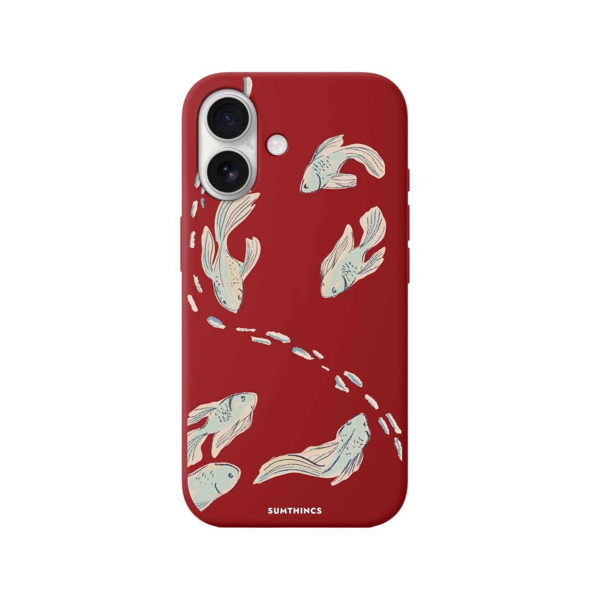 iPhone 16 Koi Fish Premium Telefon Kılıfı Kırmızı - SUMTHINCS