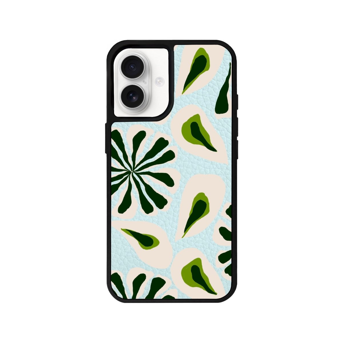 iPhone 16 Leafs Leather Vegan Deri Telefon Kılıfı - SUMTHINCS