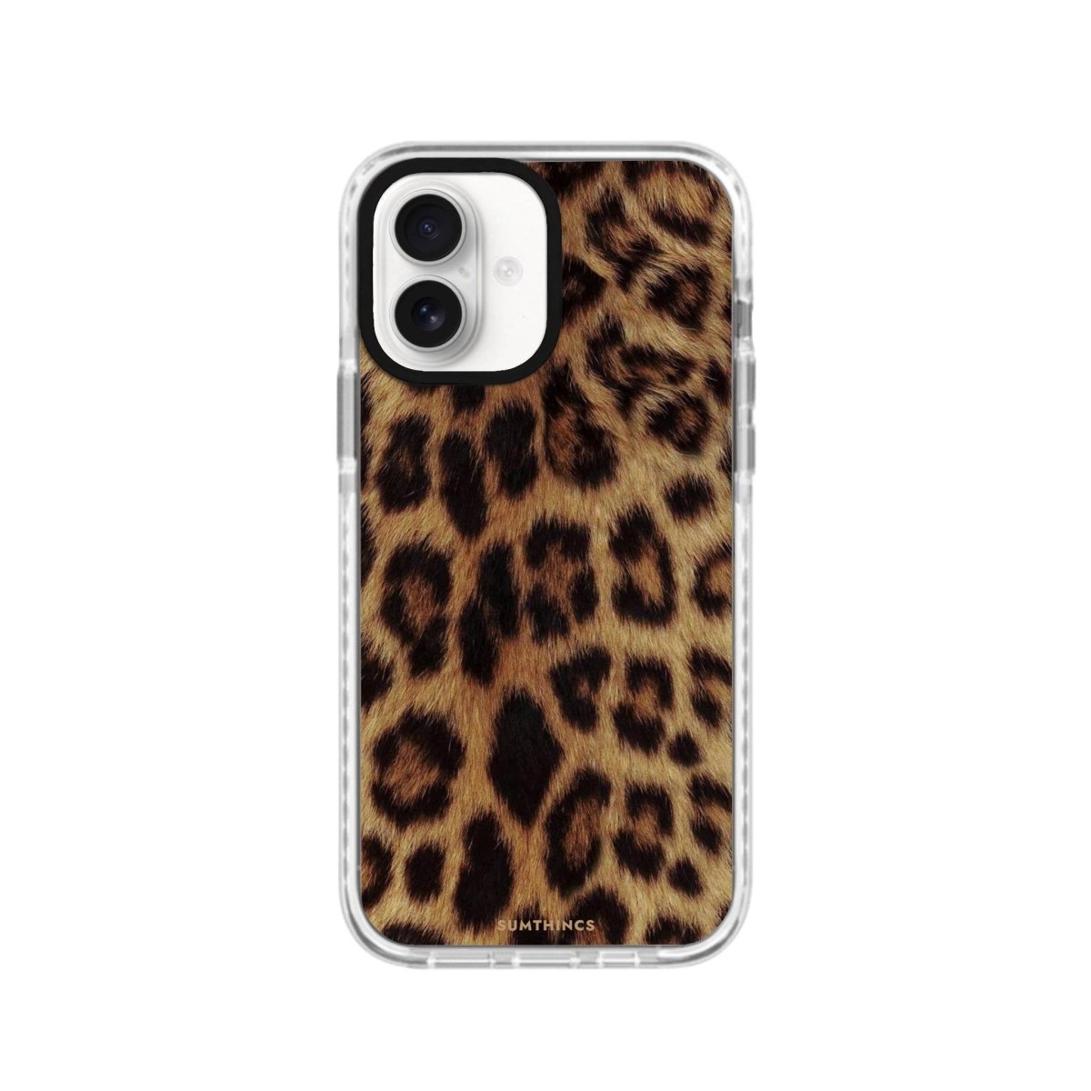 iPhone 16 Leopard Procase Şeffaf Telefon Kılıfı Beyaz Şeffaf - SUMTHINCS