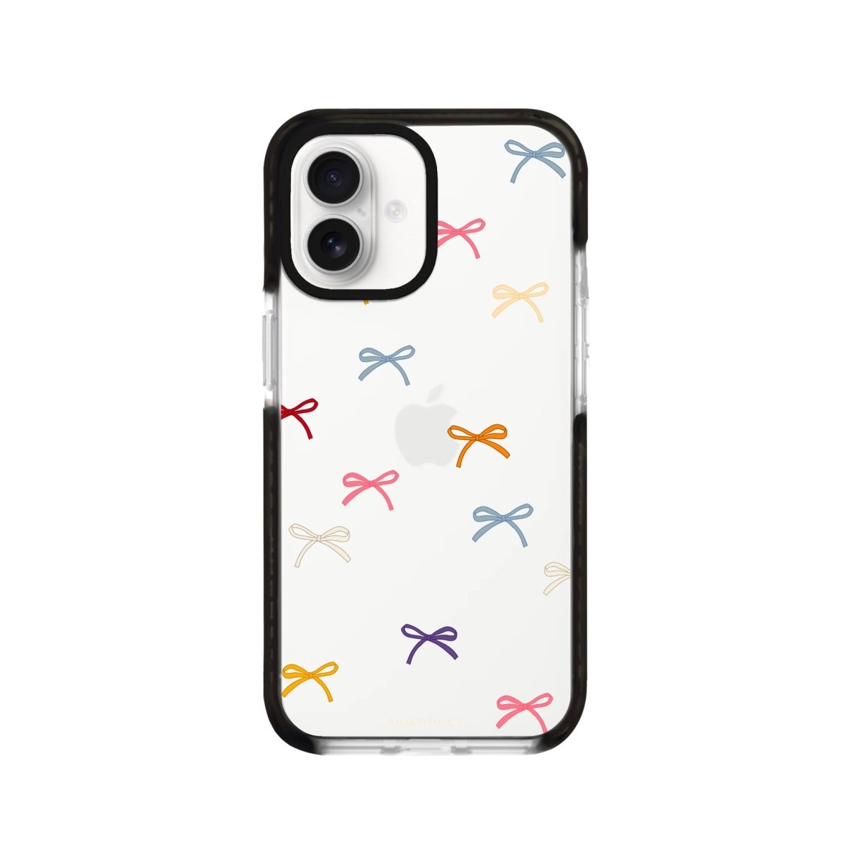 iPhone 16 Little Bows Procase Şeffaf Telefon Kılıfı Siyah Şeffaf - SUMTHINCS