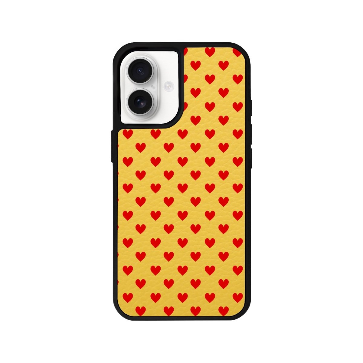 iPhone 16 Little Hearts Leather Vegan Deri Telefon Kılıfı - SUMTHINCS