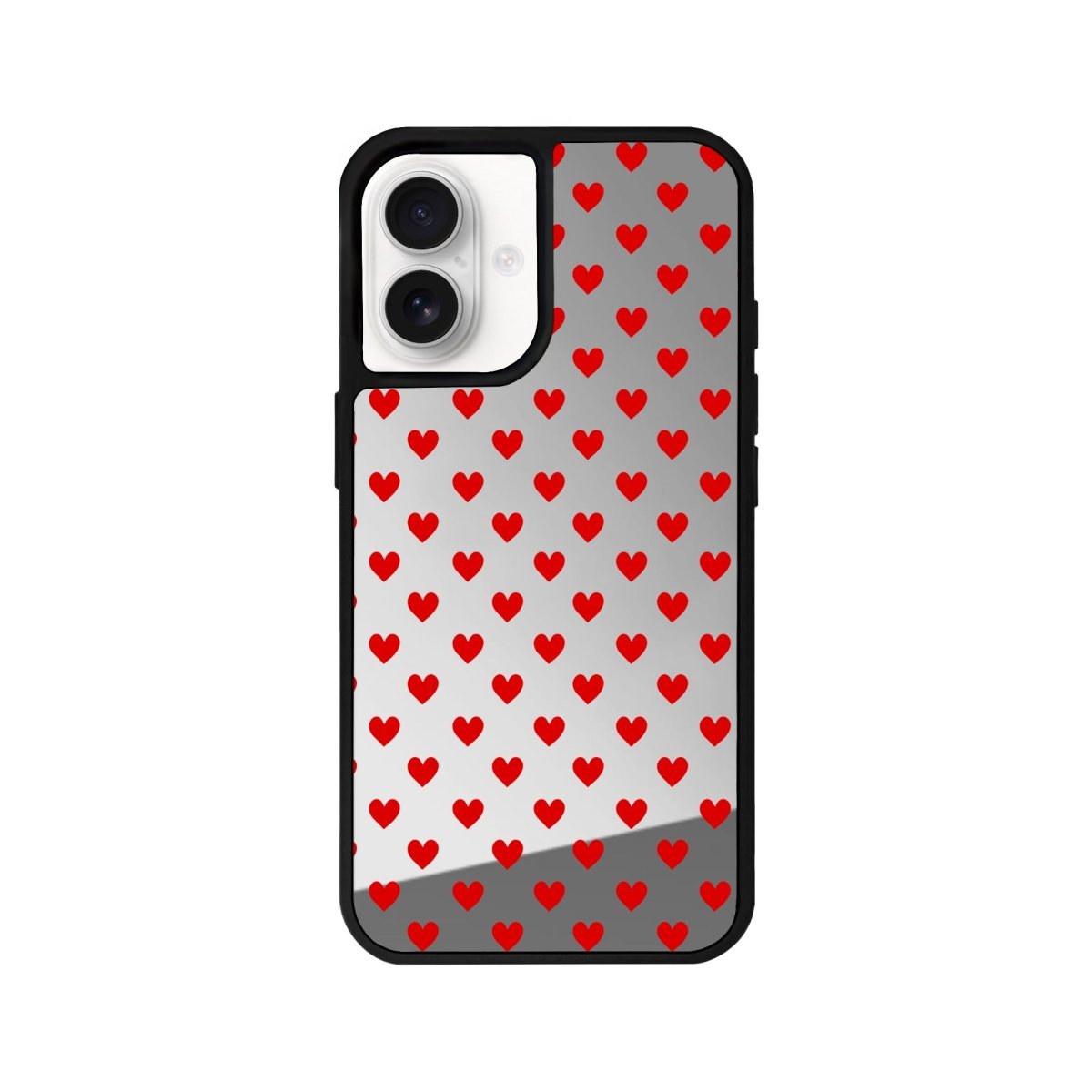 iPhone 16 Little Hearts Mirror Aynalı Telefon Kılıfı - SUMTHINCS