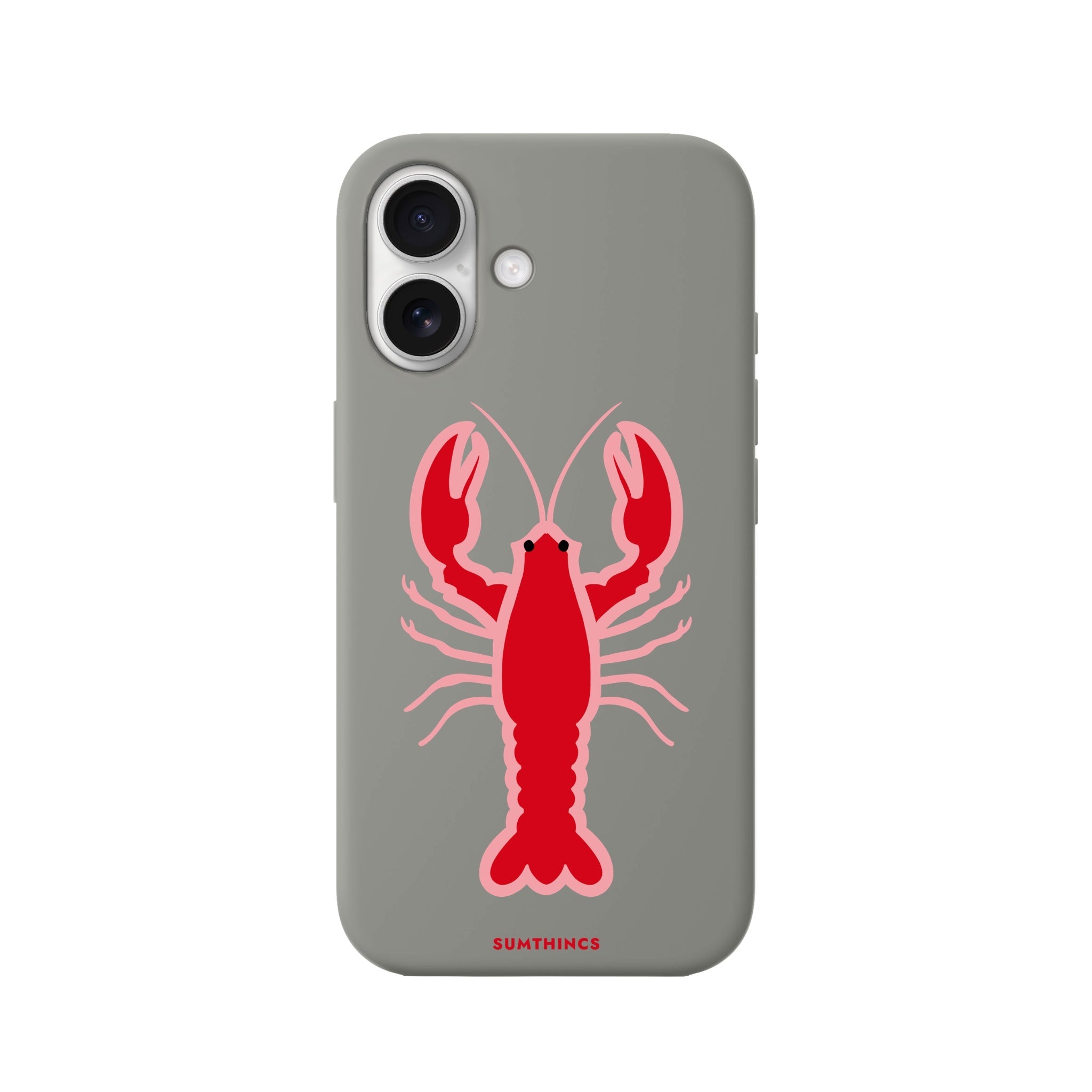 iPhone 16 Lobster Premium Telefon Kılıfı Gri - SUMTHINCS