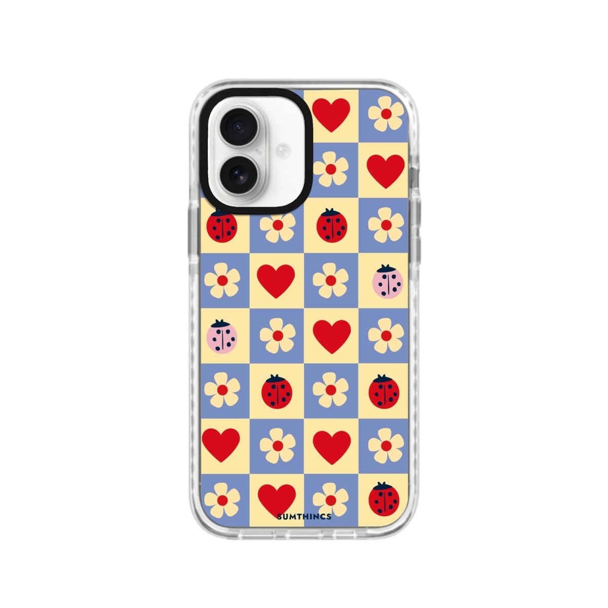 iPhone 16 LuckyPatch Procase Şeffaf Telefon Kılıfı Beyaz Şeffaf - SUMTHINCS