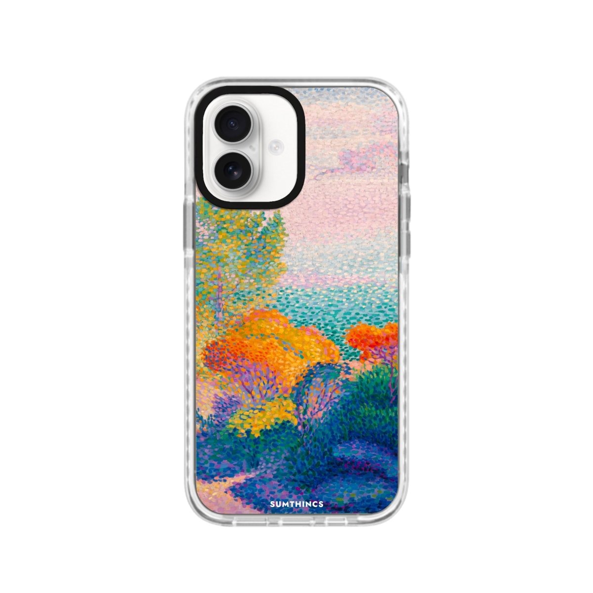 iPhone 16 Mediterranean Procase Şeffaf Telefon Kılıfı Beyaz Şeffaf - SUMTHINCS