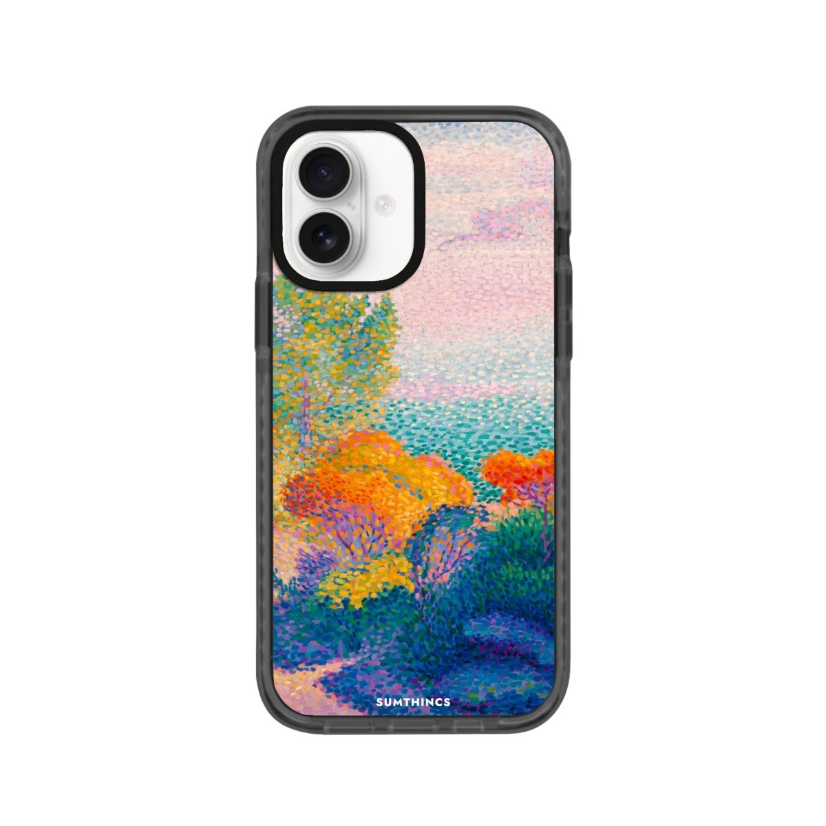 iPhone 16 Mediterranean Procase Şeffaf Telefon Kılıfı Antrasit - SUMTHINCS