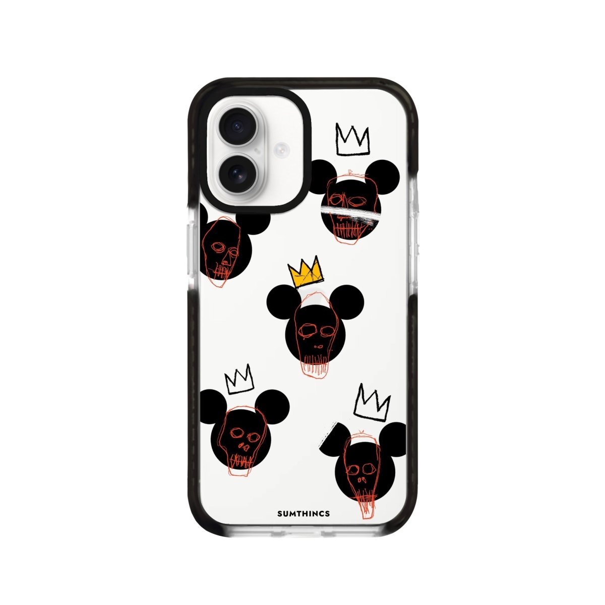 iPhone 16 Mickeys Midnight Procase Şeffaf Telefon Kılıfı Siyah Şeffaf - SUMTHINCS