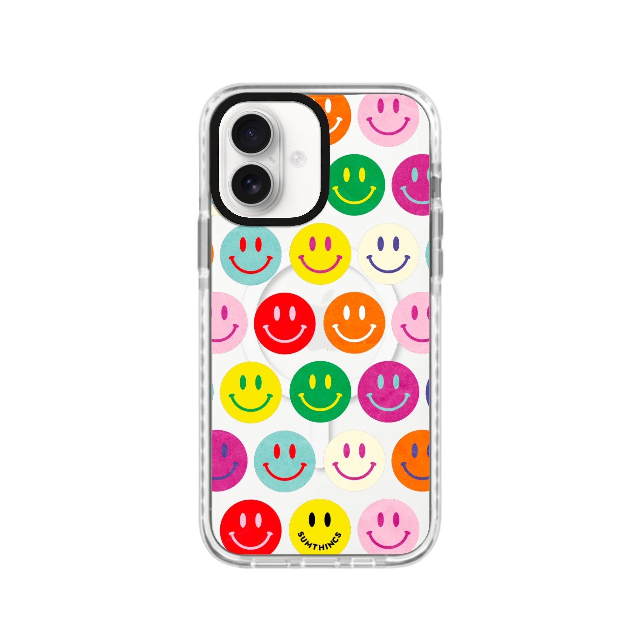 iPhone 16 Miles of Smiles Magsafe Procase Şeffaf Telefon Kılıfı Beyaz Şeffaf - SUMTHINCS