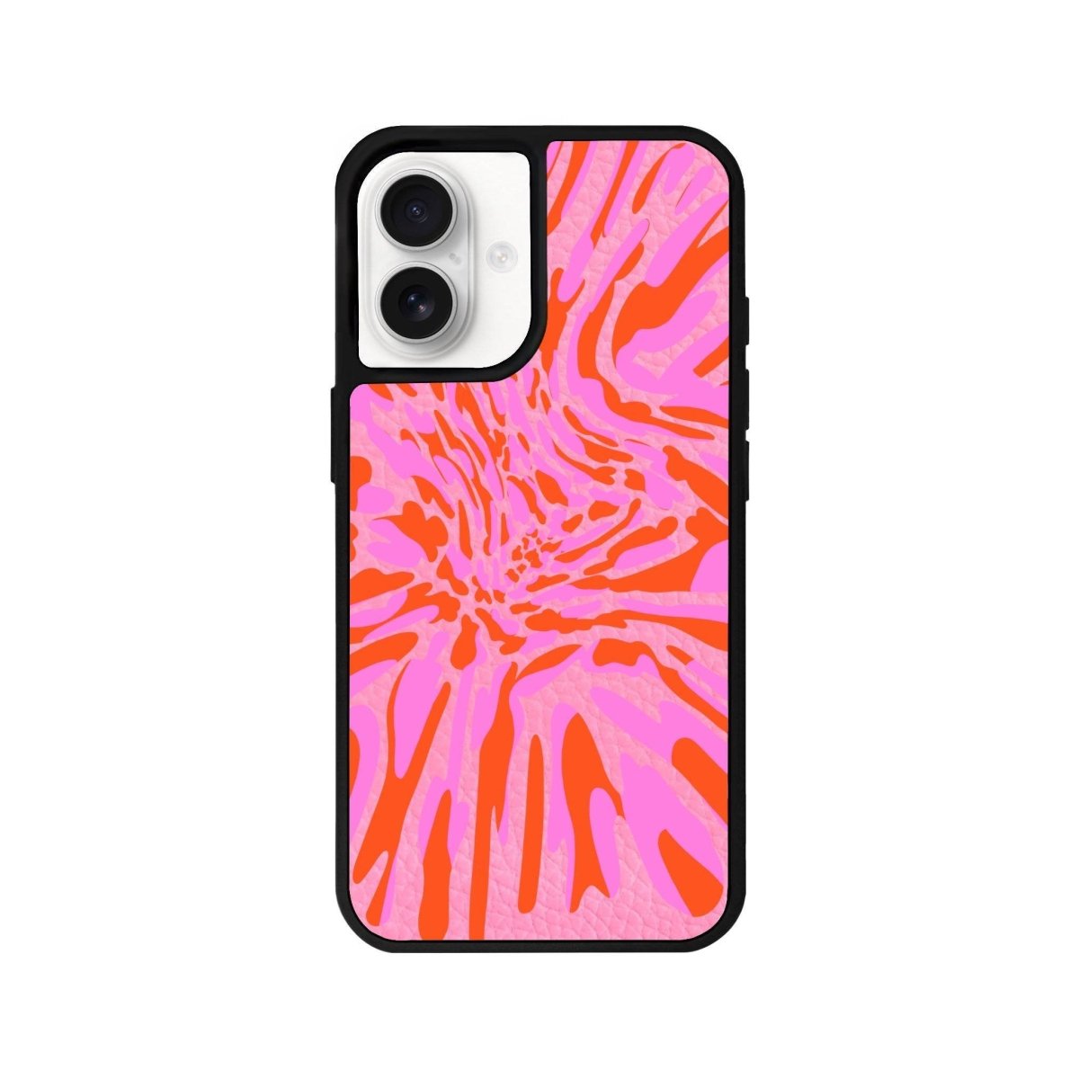 iPhone 16 Neon Dreams Leather Vegan Deri Telefon Kılıfı Pembe - SUMTHINCS