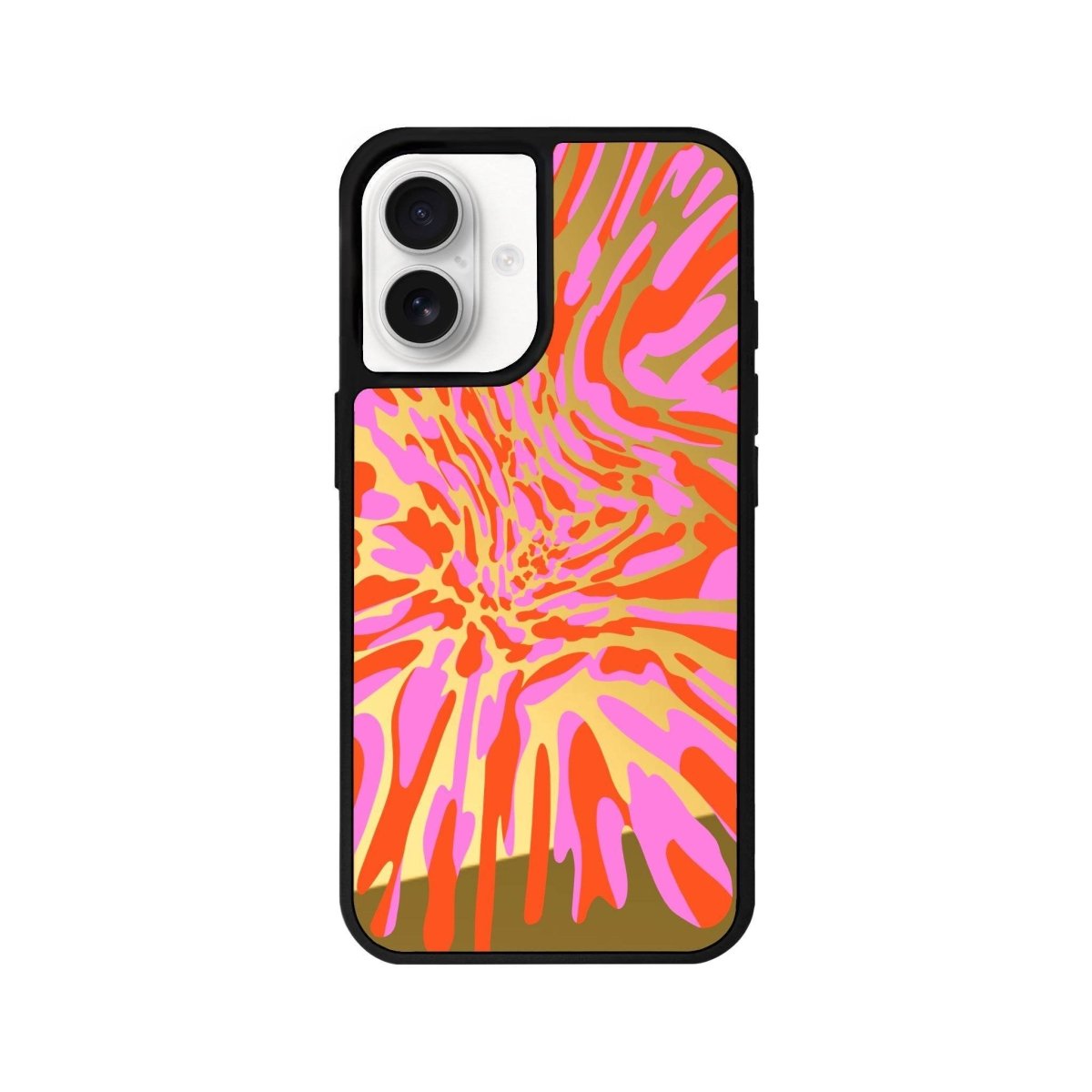 iPhone 16 Neon Dreams Mirror Aynalı Telefon Kılıfı Altın - SUMTHINCS