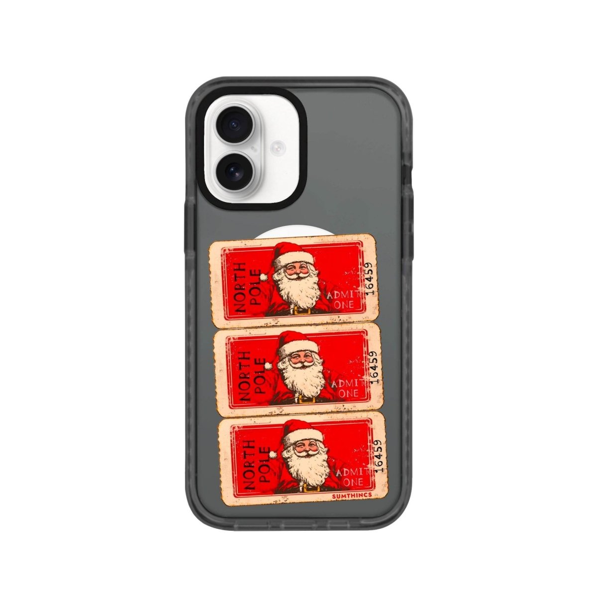 iPhone 16 Northpole Ticket Magsafe Procase Şeffaf Telefon Kılıfı Antrasit - SUMTHINCS