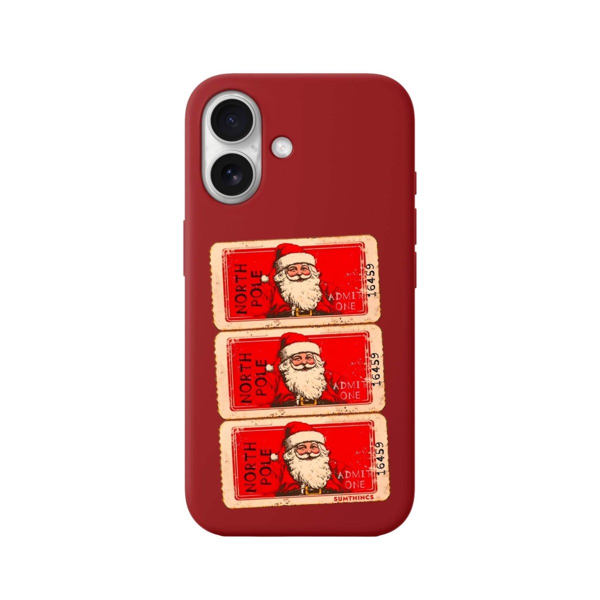 iPhone 16 Northpole Ticket Premium Telefon Kılıfı Kırmızı - SUMTHINCS