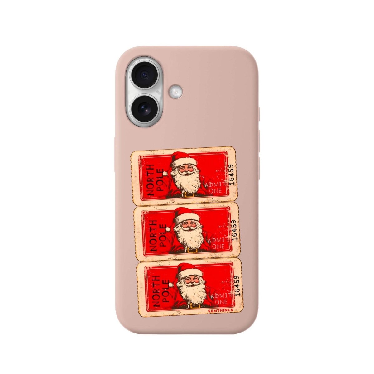iPhone 16 Northpole Ticket Premium Telefon Kılıfı Bej - SUMTHINCS