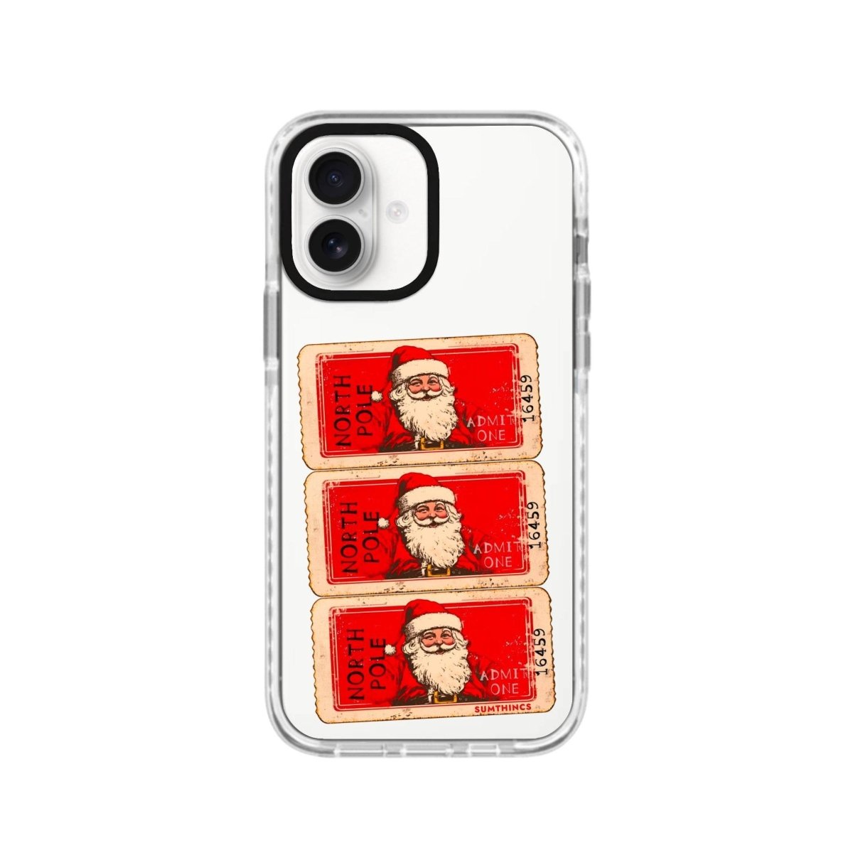 iPhone 16 Northpole Ticket Procase Şeffaf Telefon Kılıfı Beyaz Şeffaf - SUMTHINCS