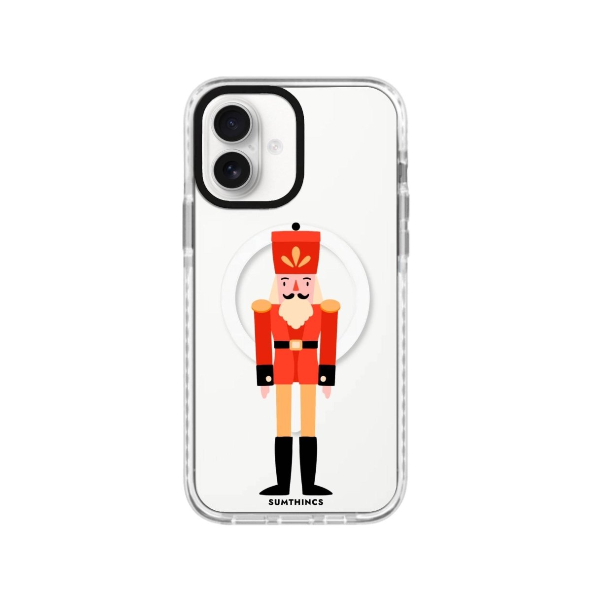 iPhone 16 Nutcracker Magsafe Procase Şeffaf Telefon Kılıfı Beyaz Şeffaf - SUMTHINCS