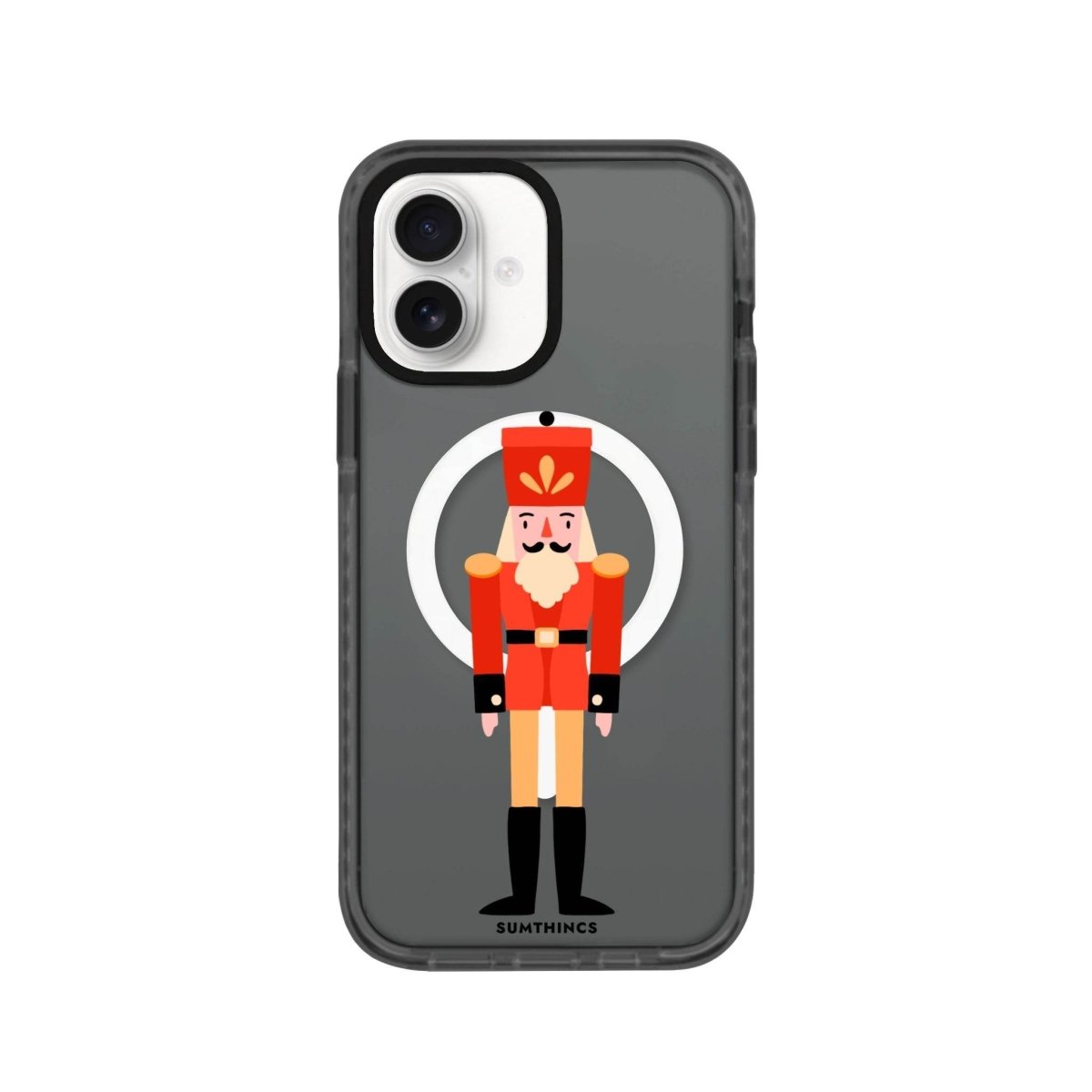 iPhone 16 Nutcracker Magsafe Procase Şeffaf Telefon Kılıfı Antrasit - SUMTHINCS