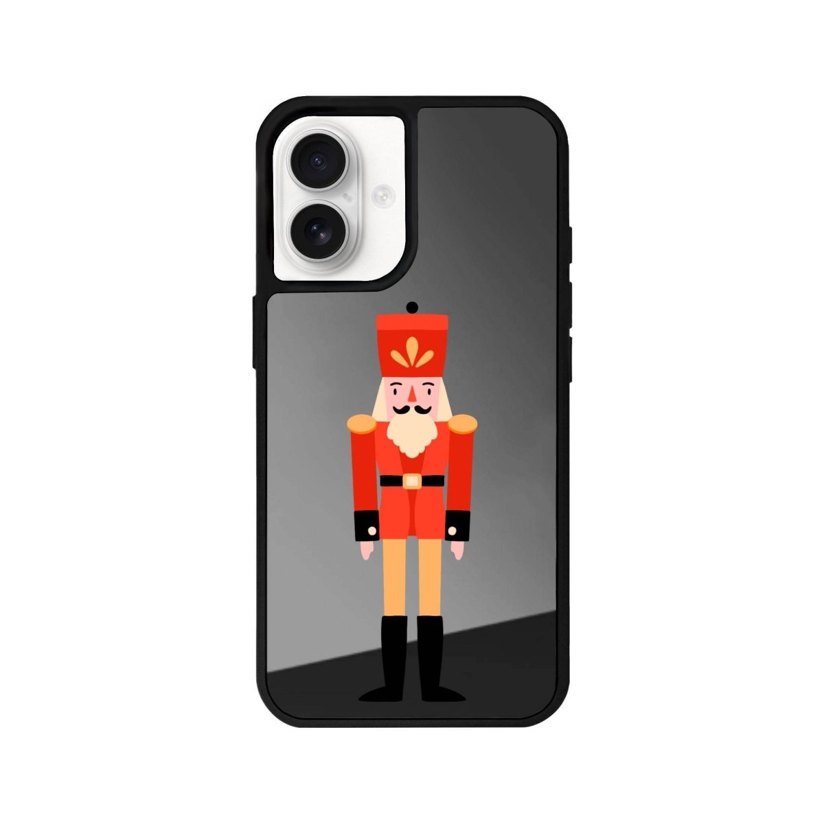 iPhone 16 Nutcracker Mirror Aynalı Telefon Kılıfı Antrasit - SUMTHINCS