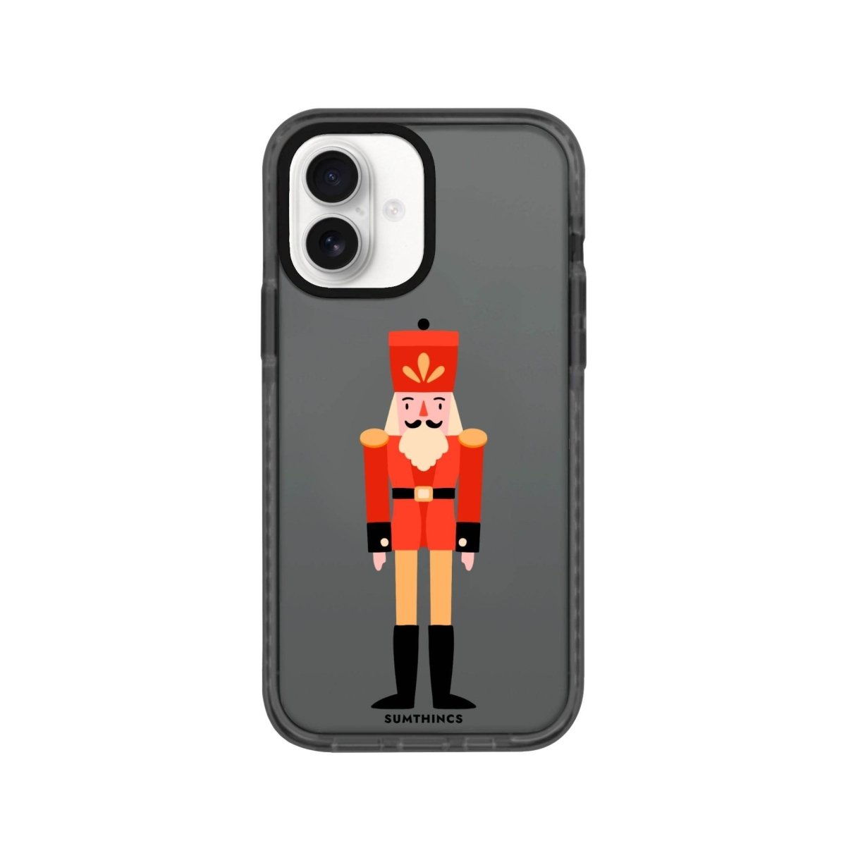 iPhone 16 Nutcracker Procase Şeffaf Telefon Kılıfı Antrasit - SUMTHINCS
