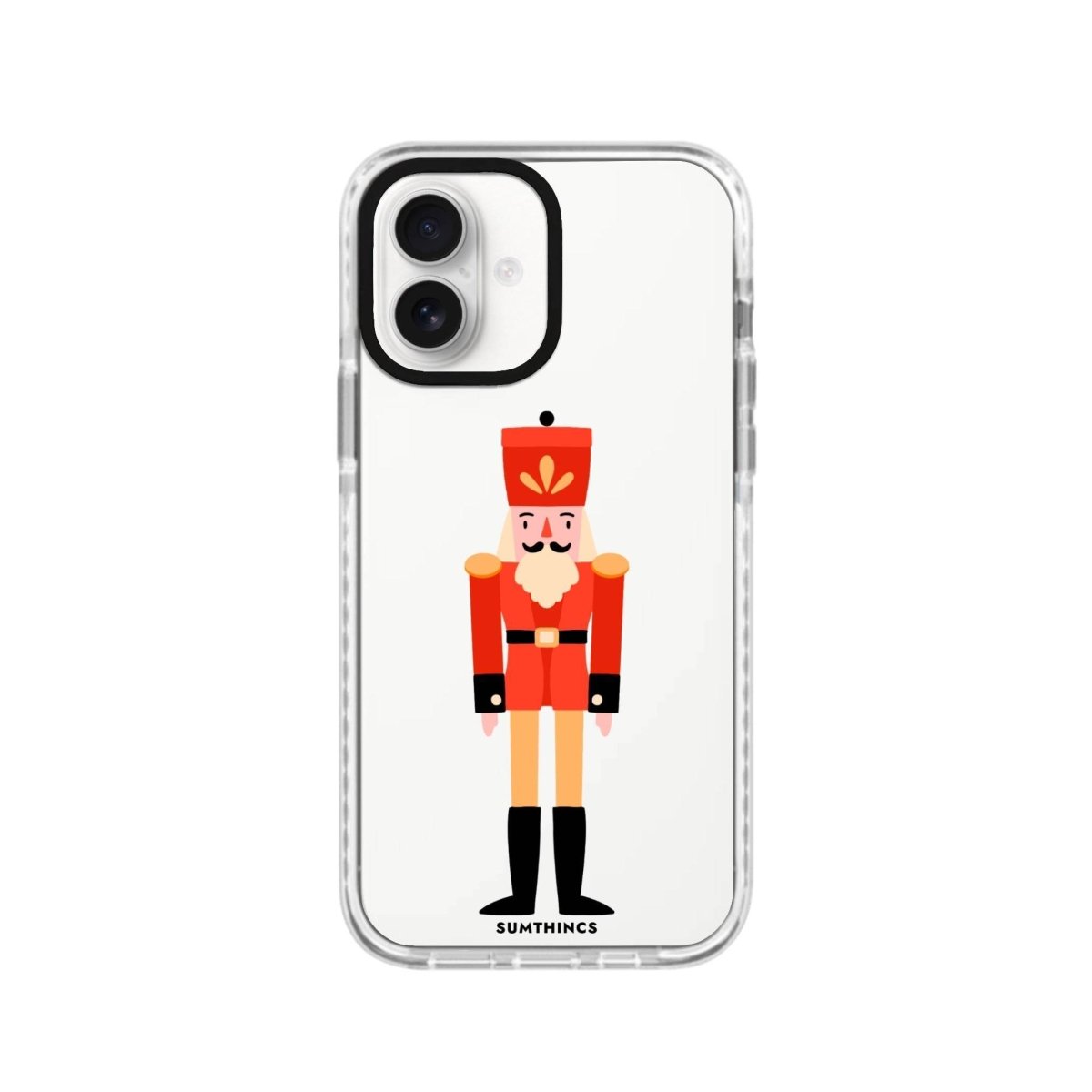 iPhone 16 Nutcracker Procase Şeffaf Telefon Kılıfı Beyaz Şeffaf - SUMTHINCS