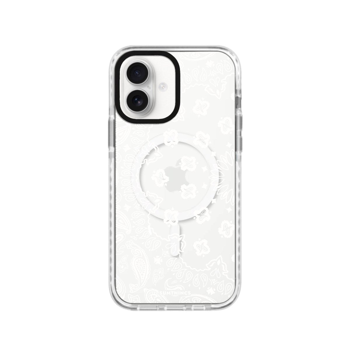 iPhone 16 Paisley Magsafe Procase Şeffaf Telefon Kılıfı Beyaz Şeffaf - SUMTHINCS