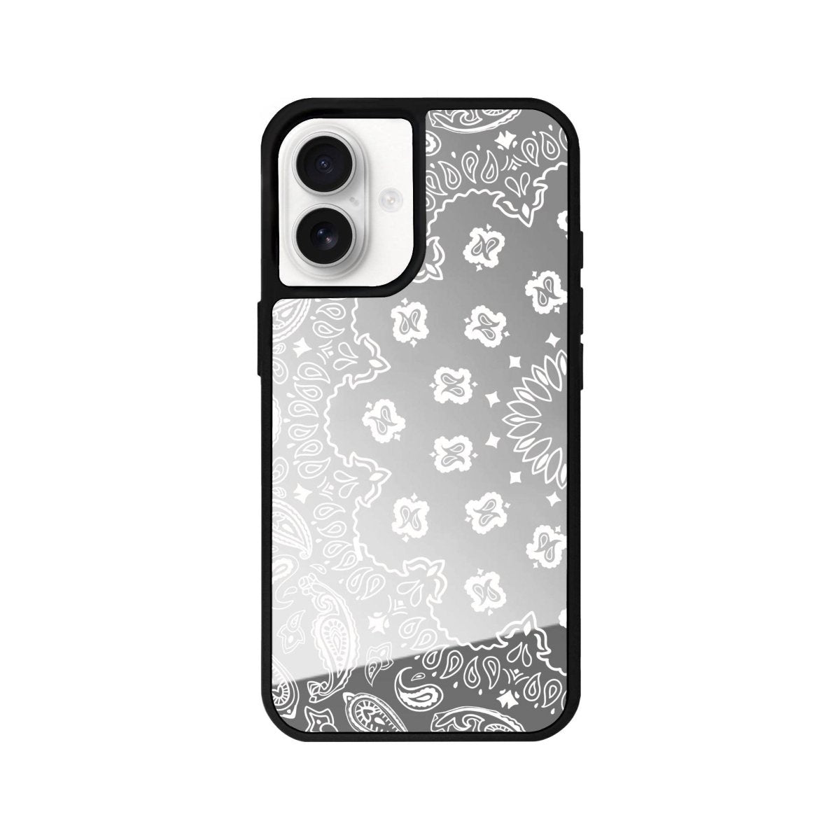 iPhone 16 Paisley Mirror Aynalı Telefon Kılıfı Gümüş - SUMTHINCS