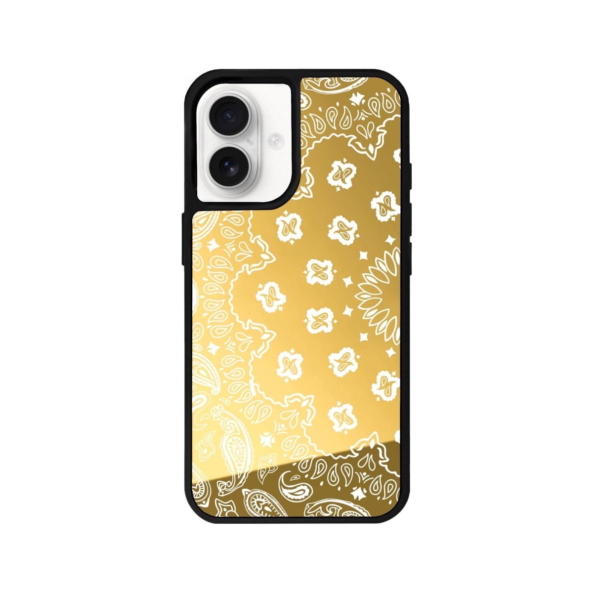 iPhone 16 Paisley Mirror Aynalı Telefon Kılıfı Altın - SUMTHINCS