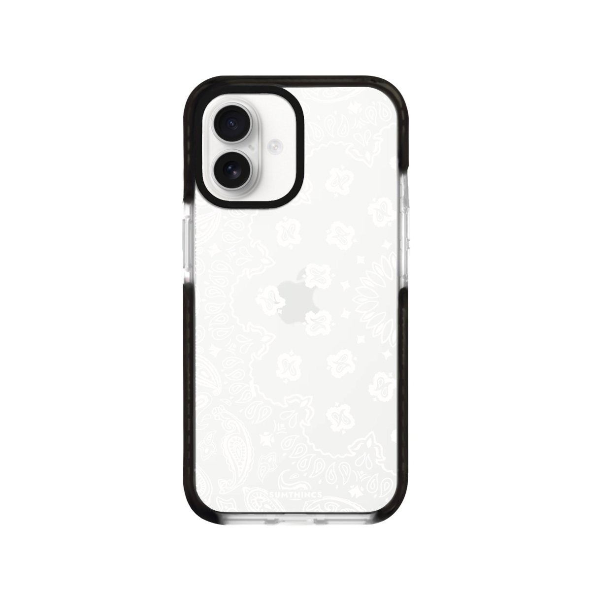 iPhone 16 Paisley Procase Şeffaf Telefon Kılıfı Siyah Şeffaf - SUMTHINCS