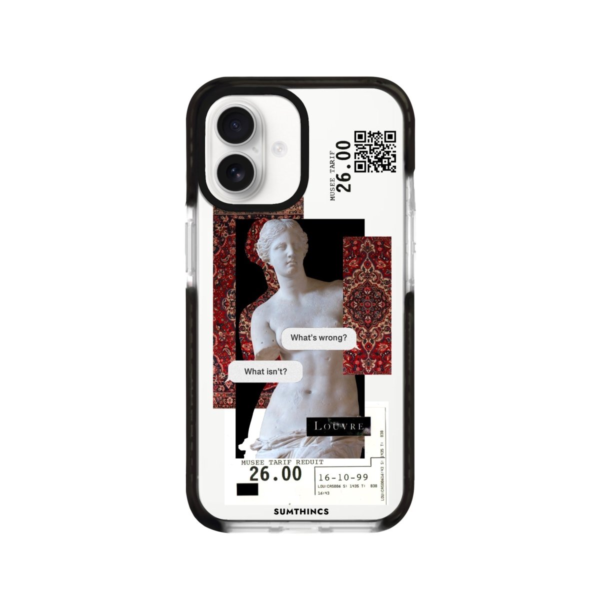 iPhone 16 PixelVenus Procase Şeffaf Telefon Kılıfı Siyah Şeffaf - SUMTHINCS