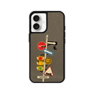 iPhone 16 Plus Crossroad Leather Vegan Deri Telefon Kılıfı Haki - SUMTHINCS