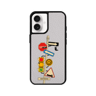 iPhone 16 Plus Crossroad Leather Vegan Deri Telefon Kılıfı Gri - SUMTHINCS