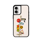 iPhone 16 Plus Crossroad Leather Vegan Deri Telefon Kılıfı Bej - SUMTHINCS